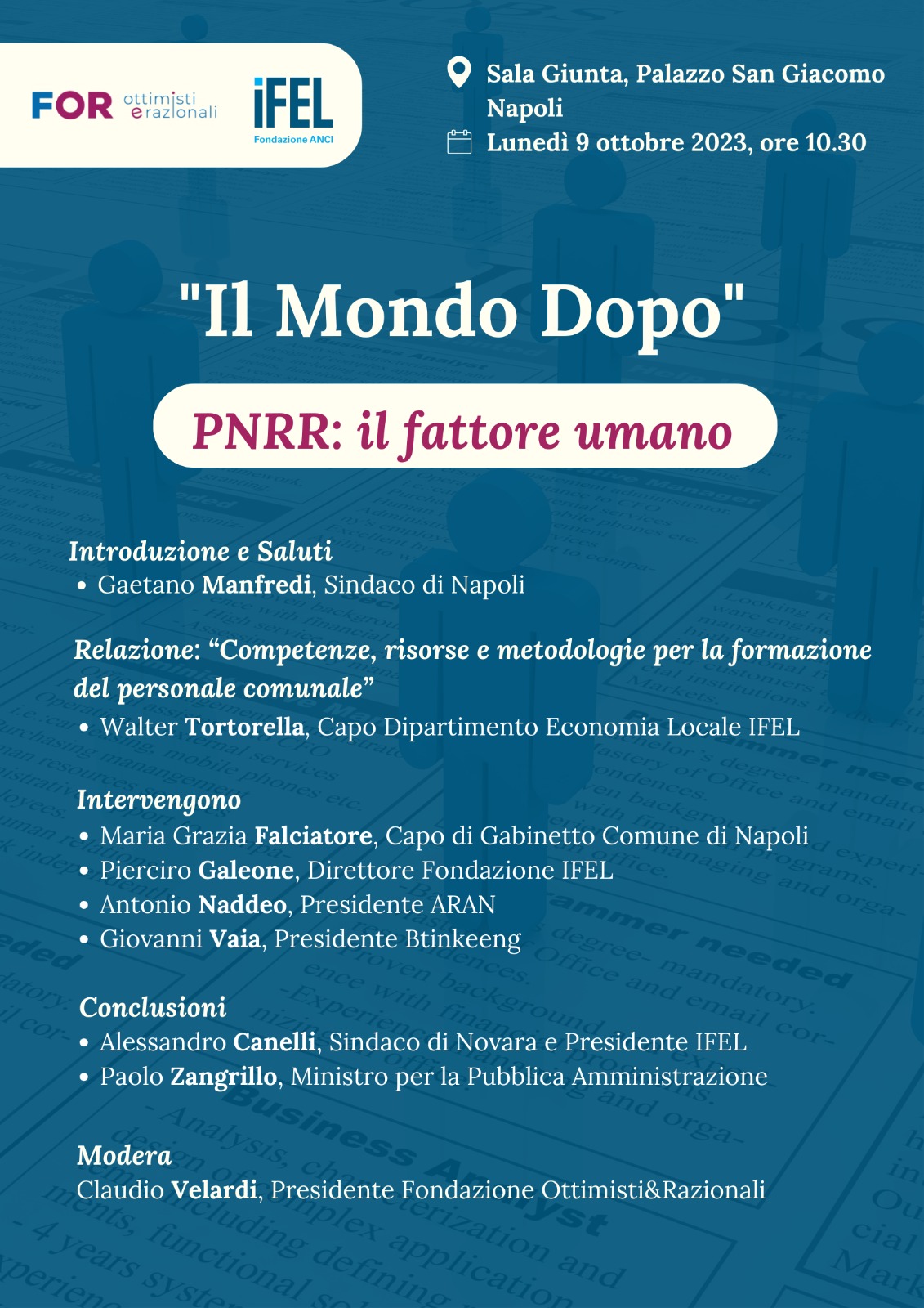 Il mondo dopo - PNRR: il fattore umano